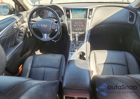 2014 Infiniti Q50 Base z USA, uszkodzony, nr VIN JN1BV7AR2EM693513